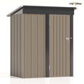 5x3 FT Outdoor Storage Shed, Tool Shed with Sloping Roof and Lockable Door