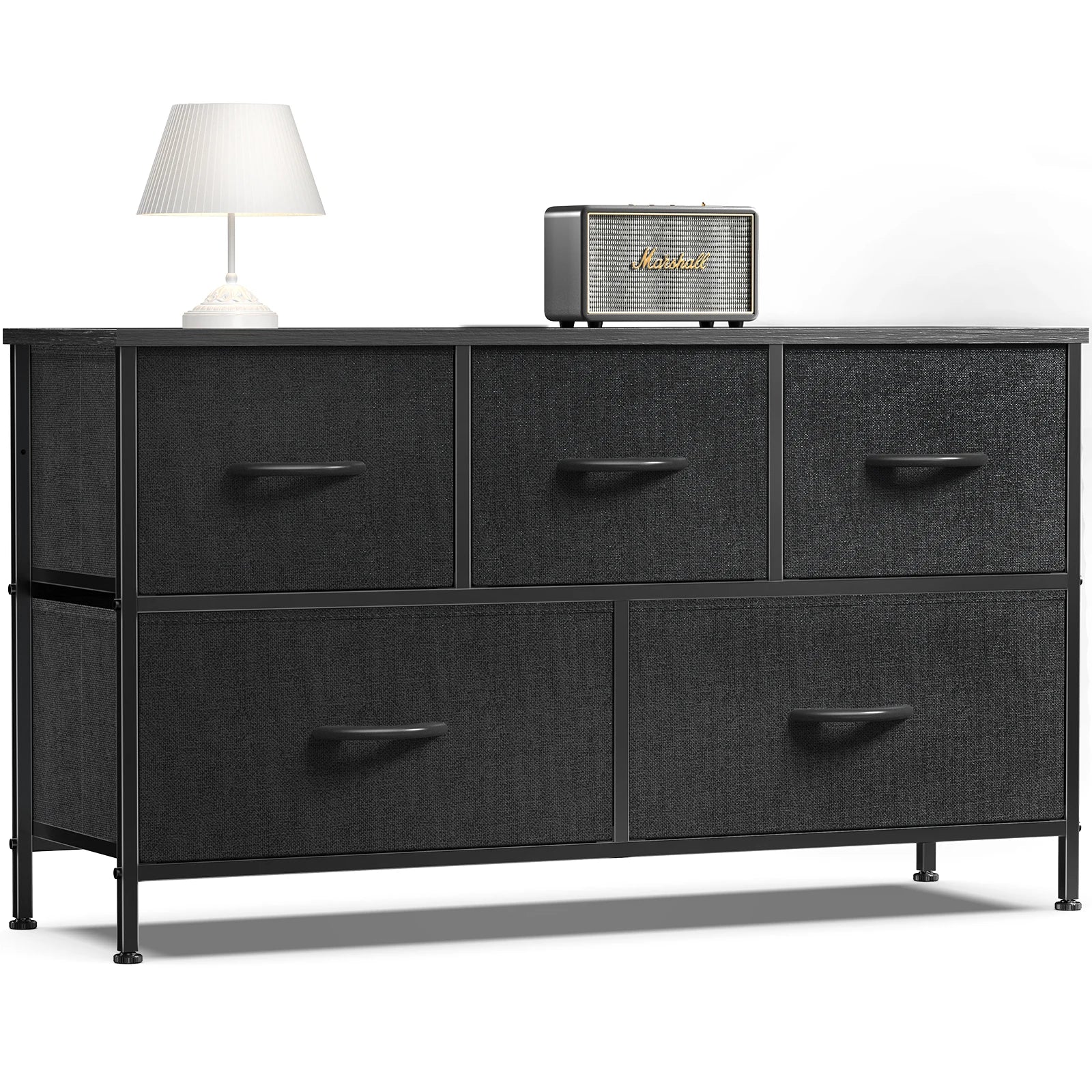 Living Room Display Cabinet Layers With 5 Fabric Drawers