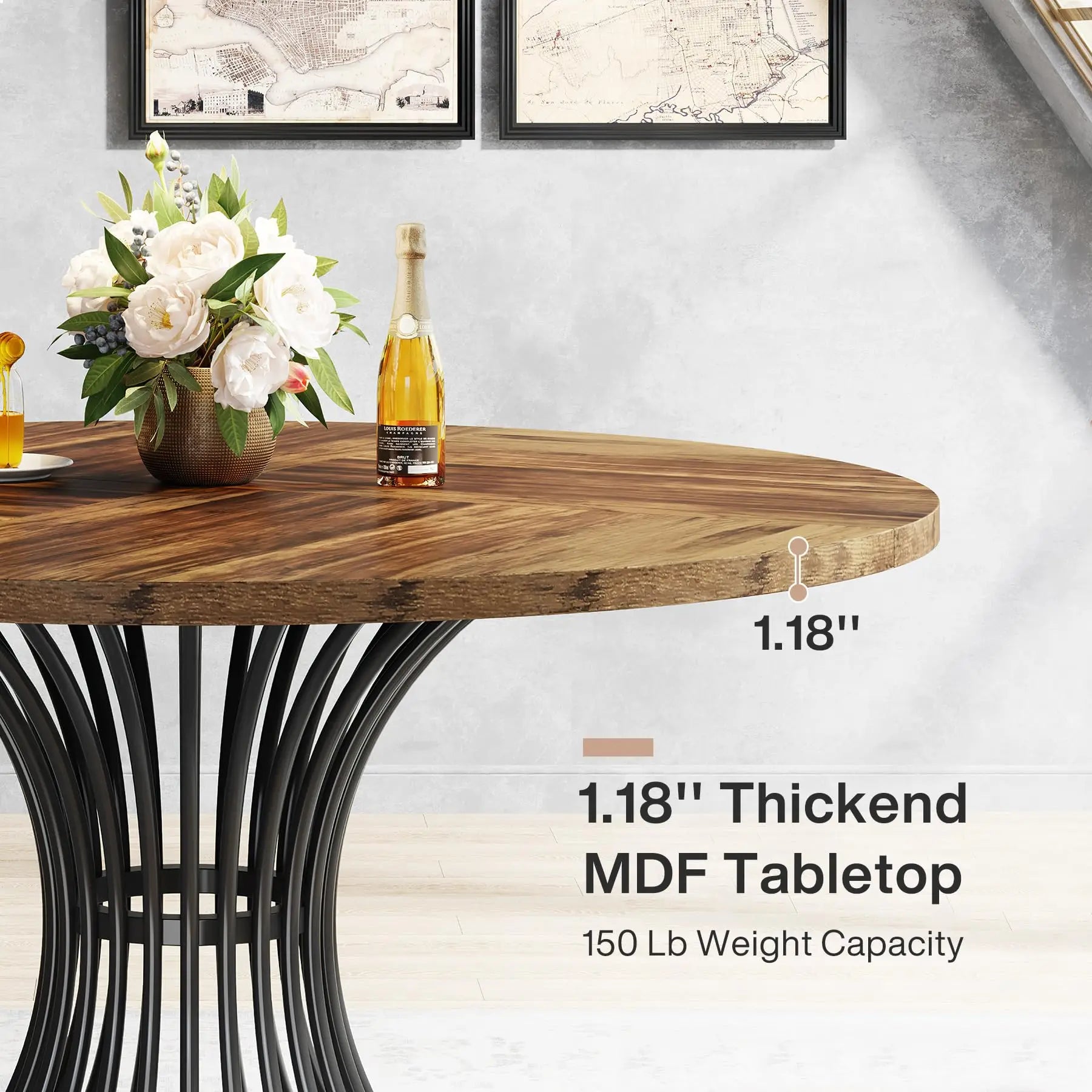 47-Inch Farmhouse Dinning Room Table