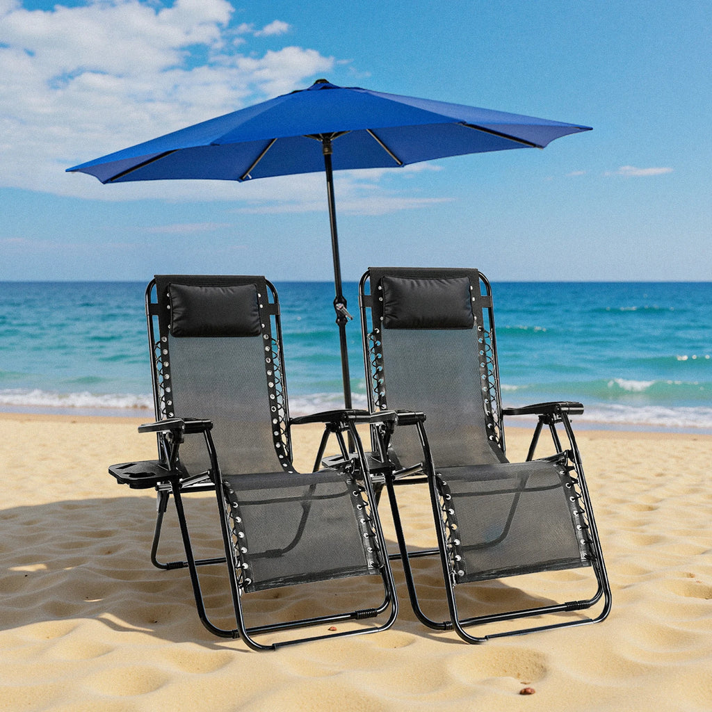 JHK Zero Gravity Portable Recliner Camping Patio Outdoor Chair(s)