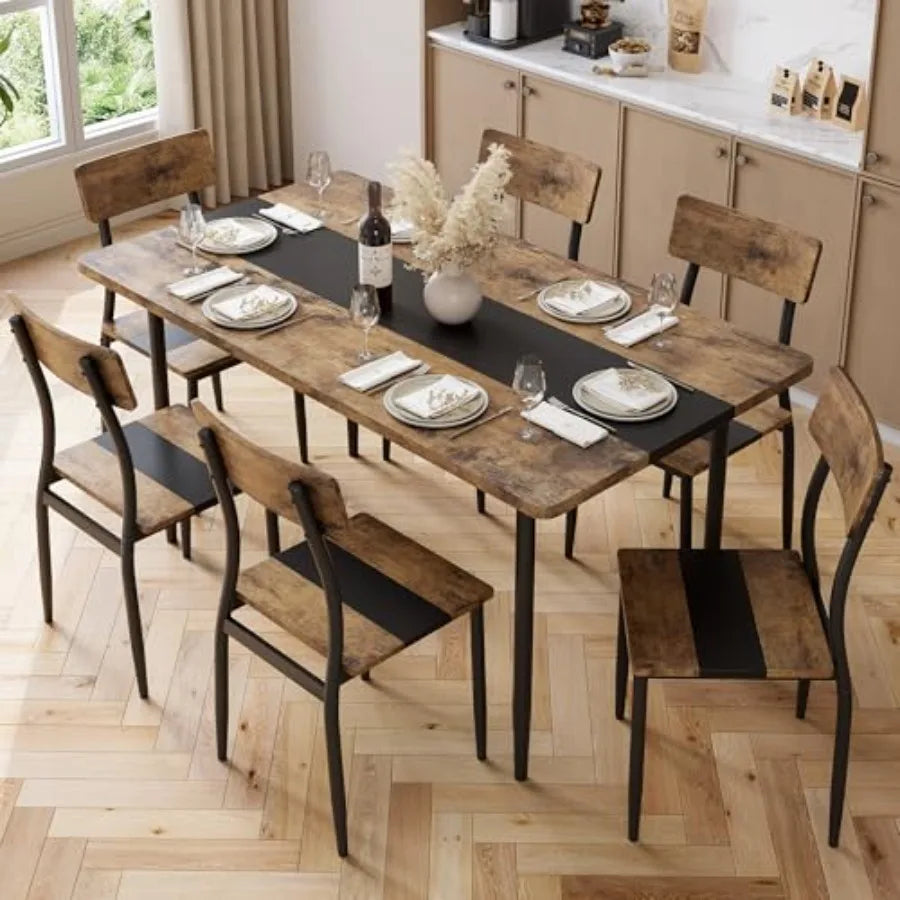Dining Table 6, 7-Piece Kitchen Table Set