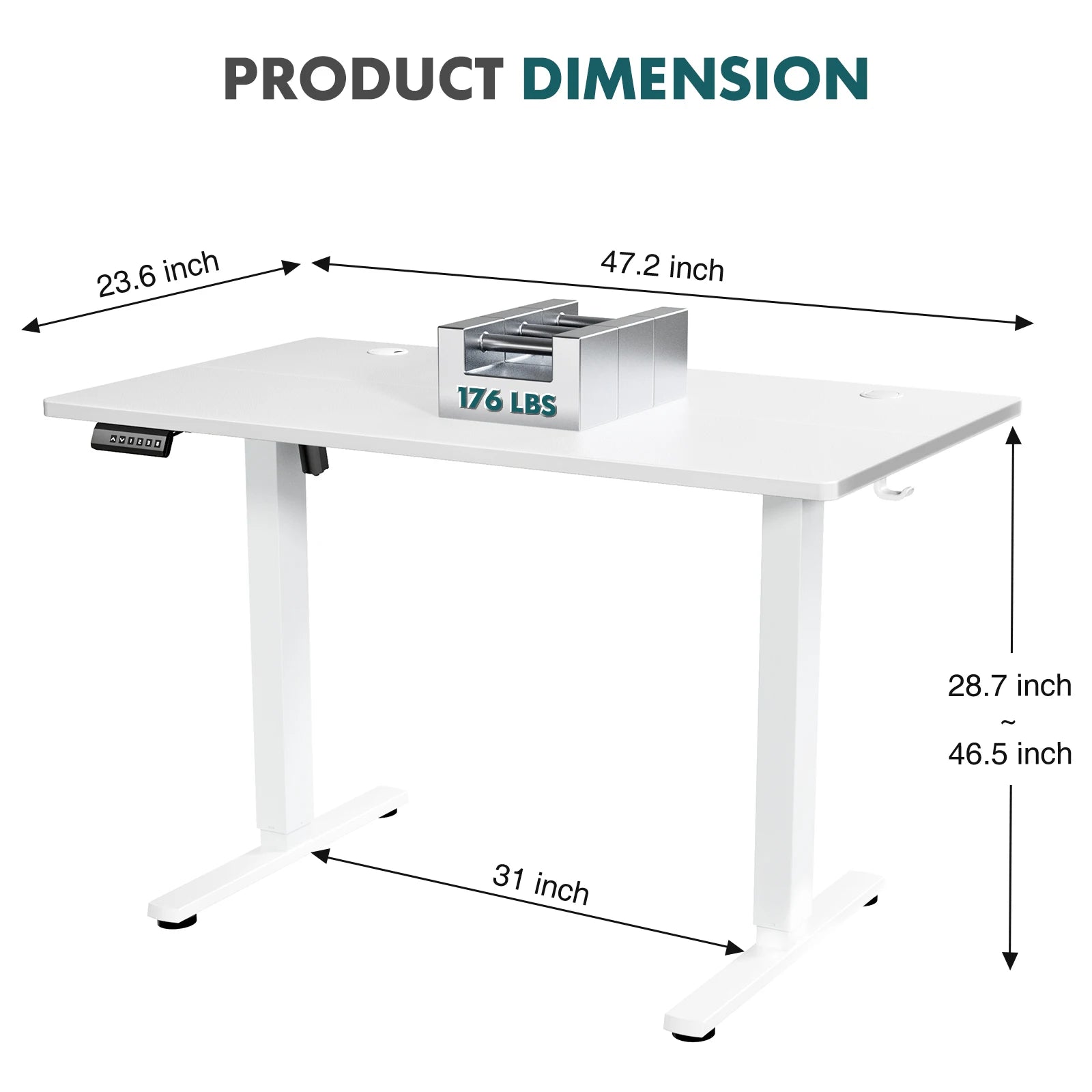 Ergonomic Electric Standing Desk Height Adjustable