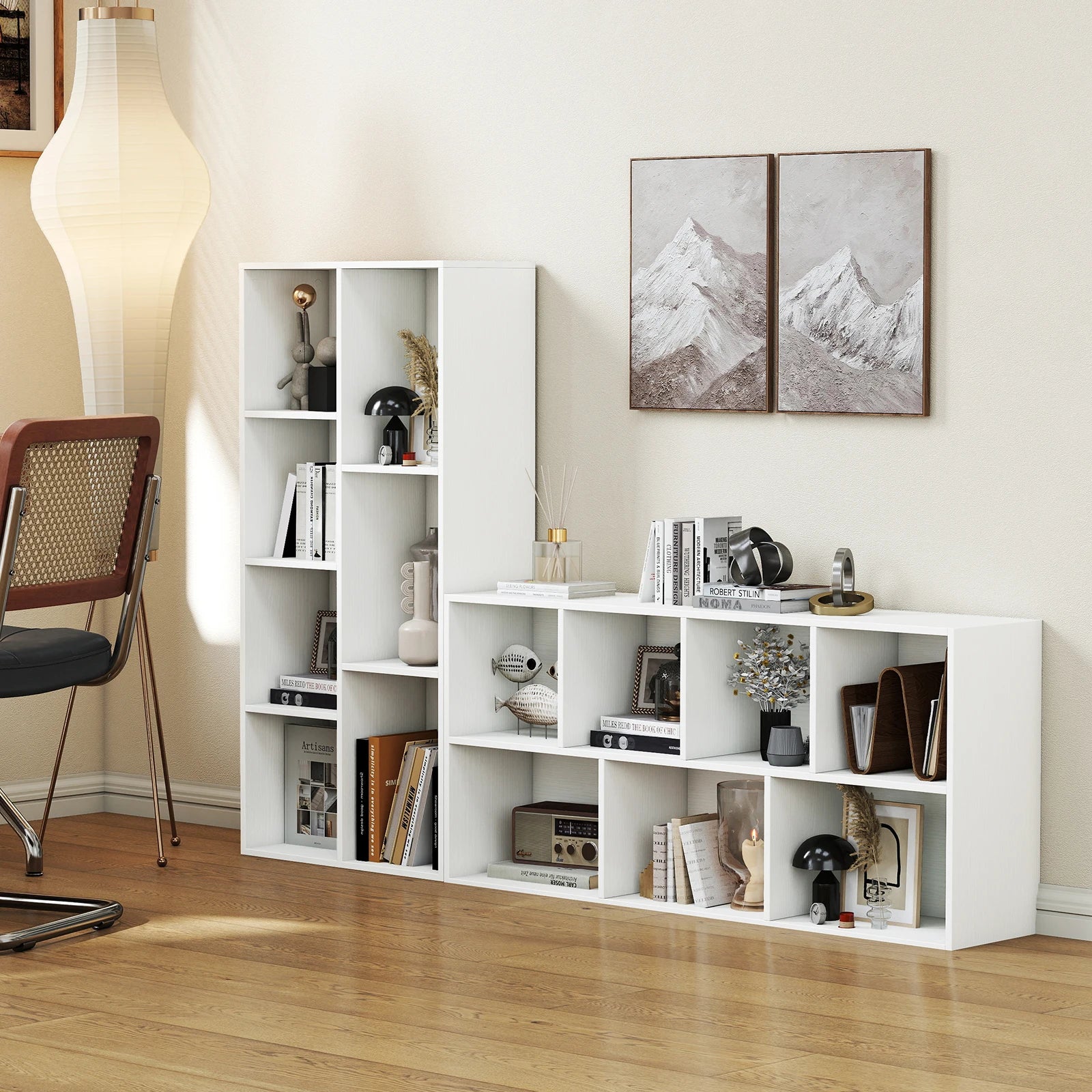 7-Cube Bookcase, Vertical or Horizontal Bookshelf