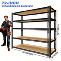 3050 LB Sturdy Metal Storage Racks - Extra Wide 40" Robust Garage Shelving System with Adjustable Height