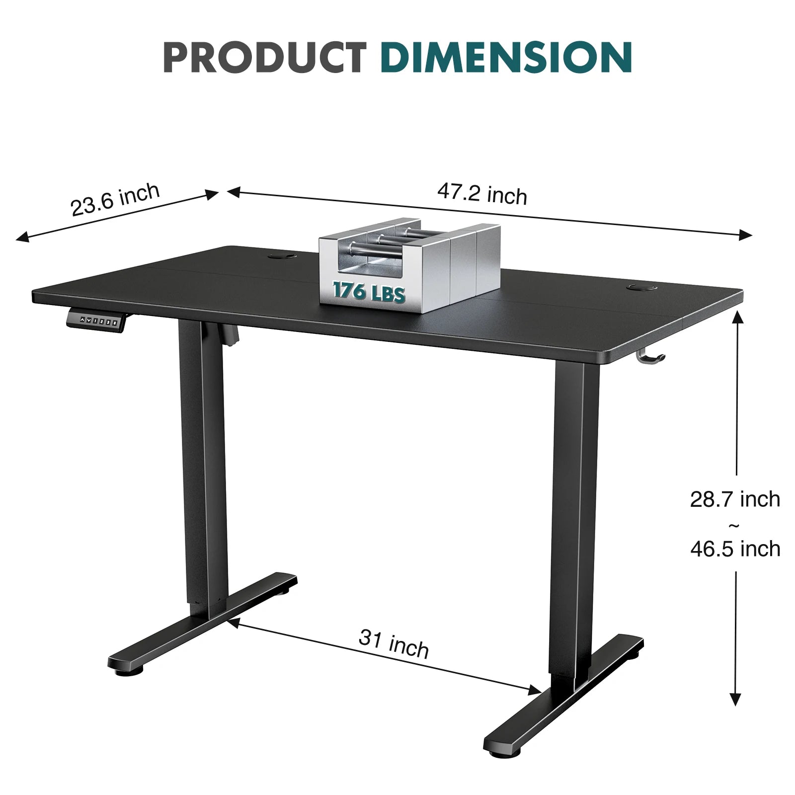 Ergonomic Electric Standing Desk Height Adjustable