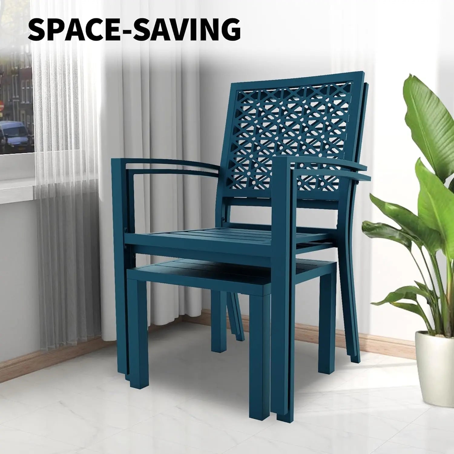 Patio Bistro Set 3 Piece, Bistro Table and Chairs Set of 2