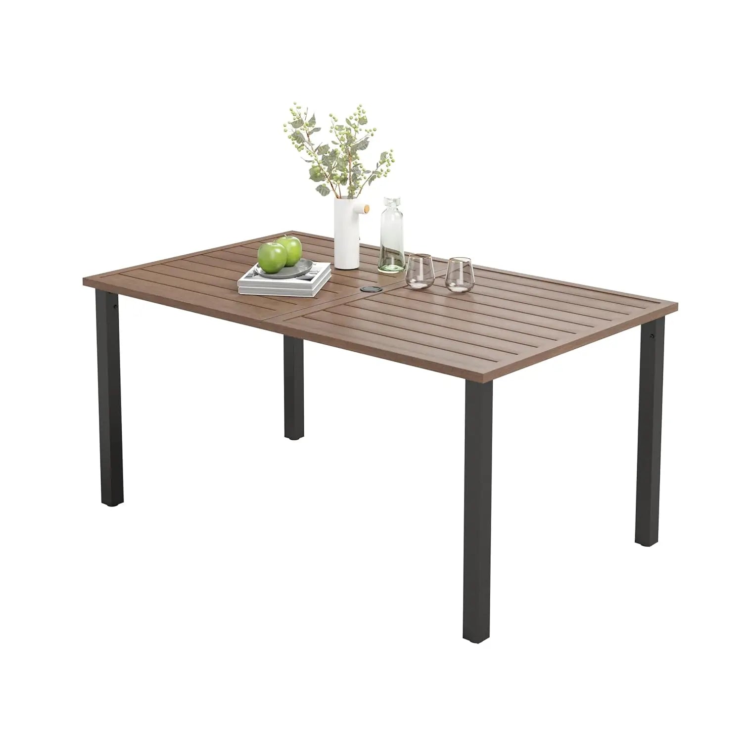 Outdoor Patio Dining Table for 8, 83" x 39"