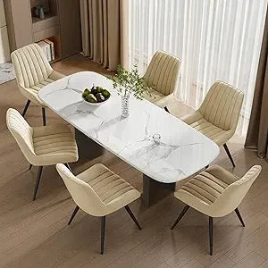 Mid-Century Modern Soft Cushion Chairs Set of 6