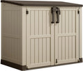 36 Cu Ft Outdoor Storage Shed with Lockable Doors, Waterproof