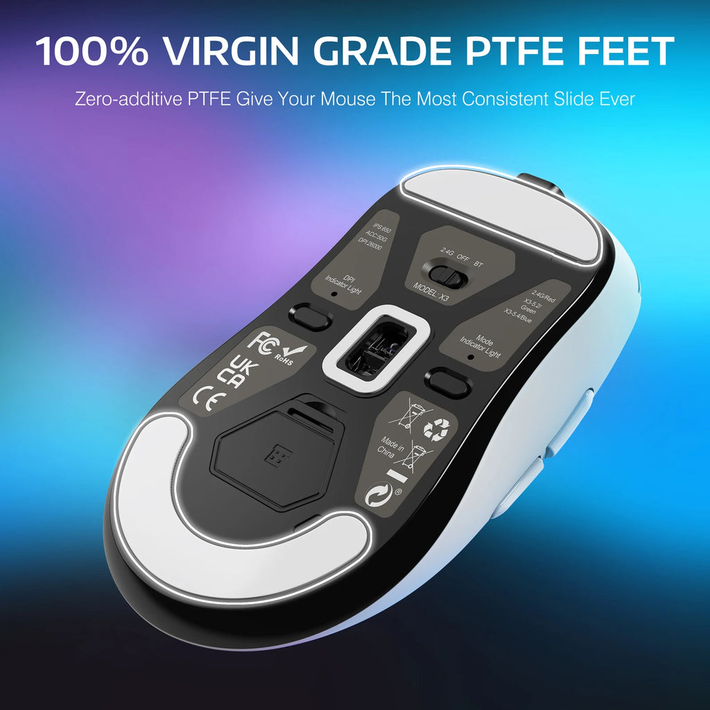 Wireless Gaming Mouse,49g Ergonomic PC Mouse,Triple 26K DPI Optical Sensor,Programmable Buttons