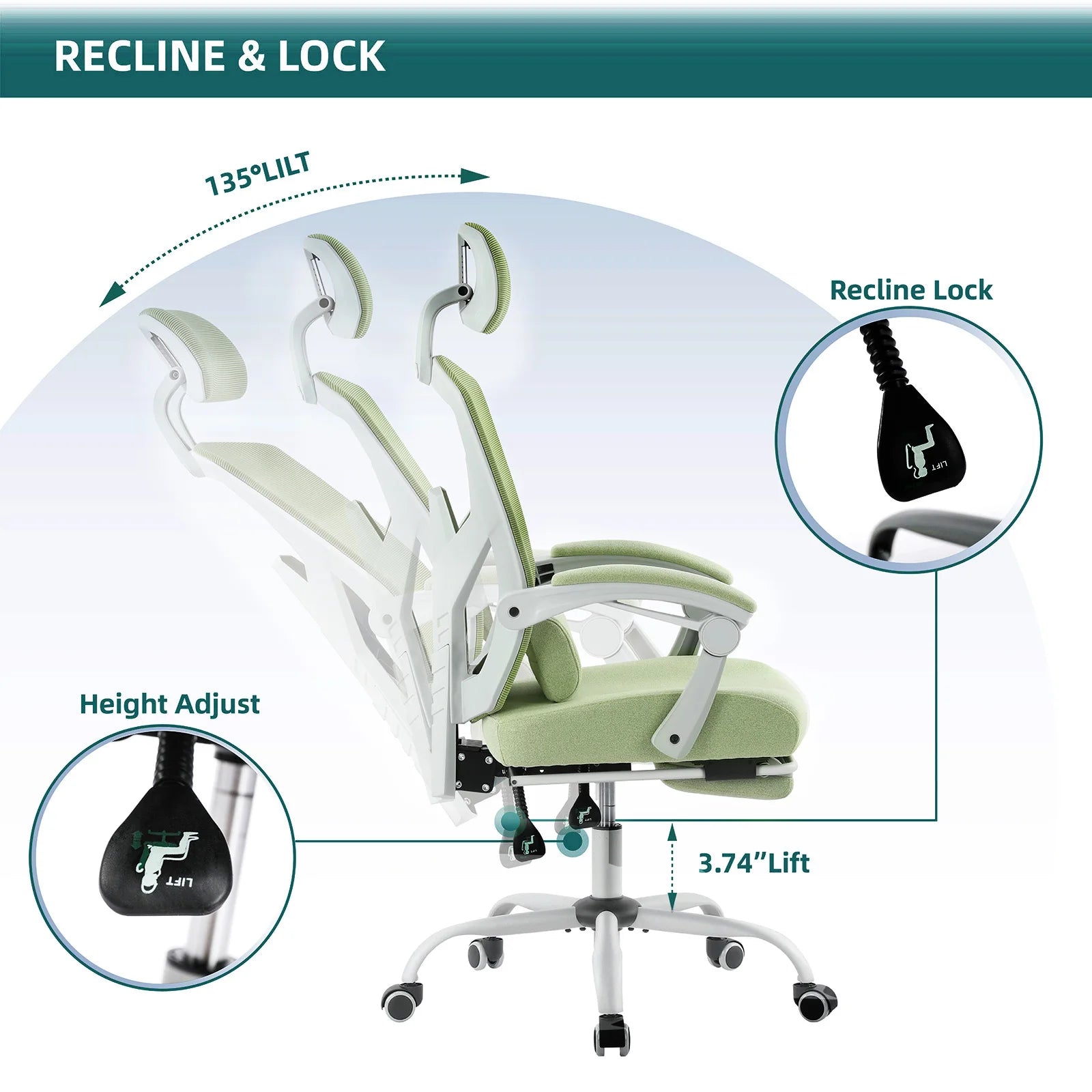 Ergonomic Reclining High Back Mesh gaming/computer chair