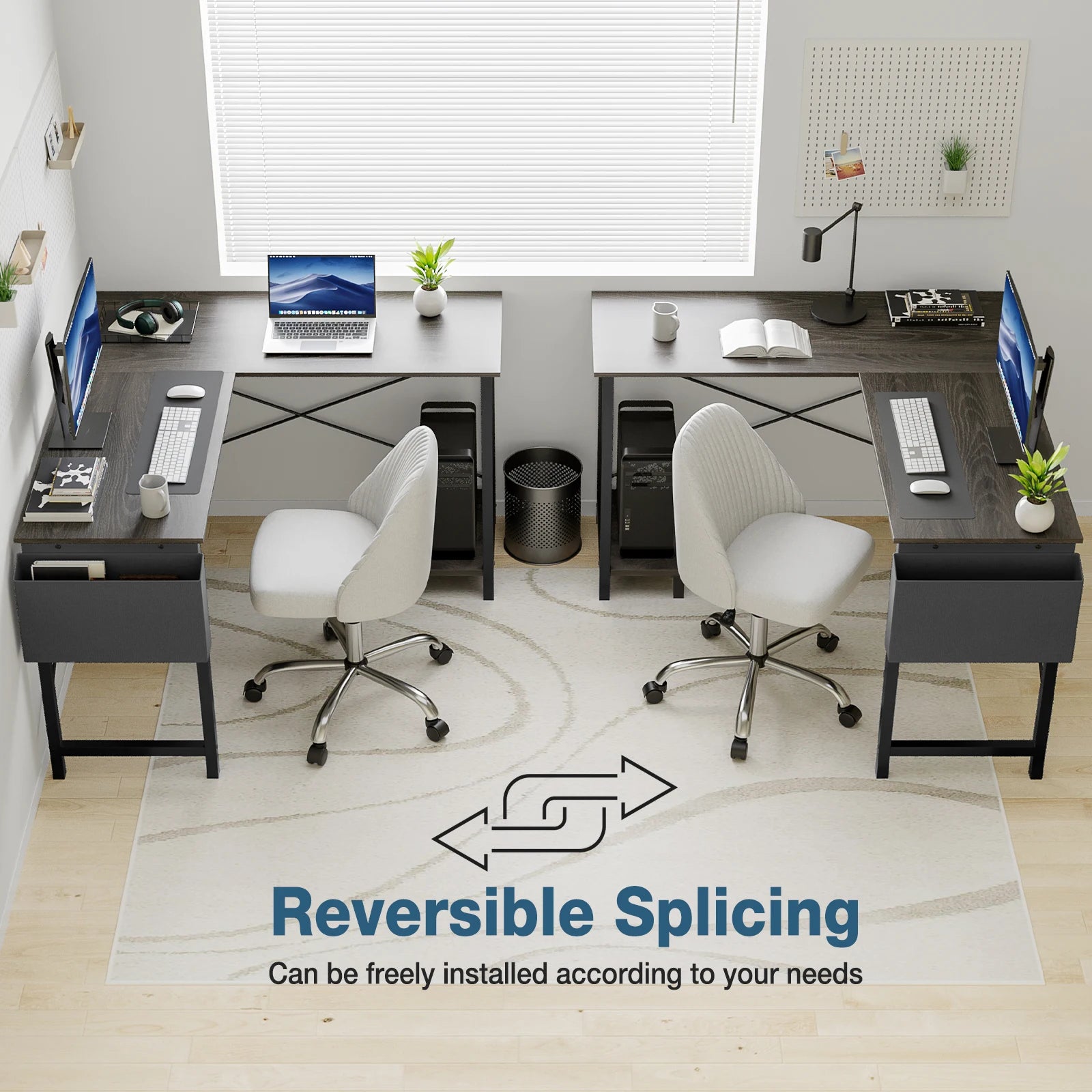 Gaming Corner 50 Inch Office Writing PC Wooden Table with CPU Storage
