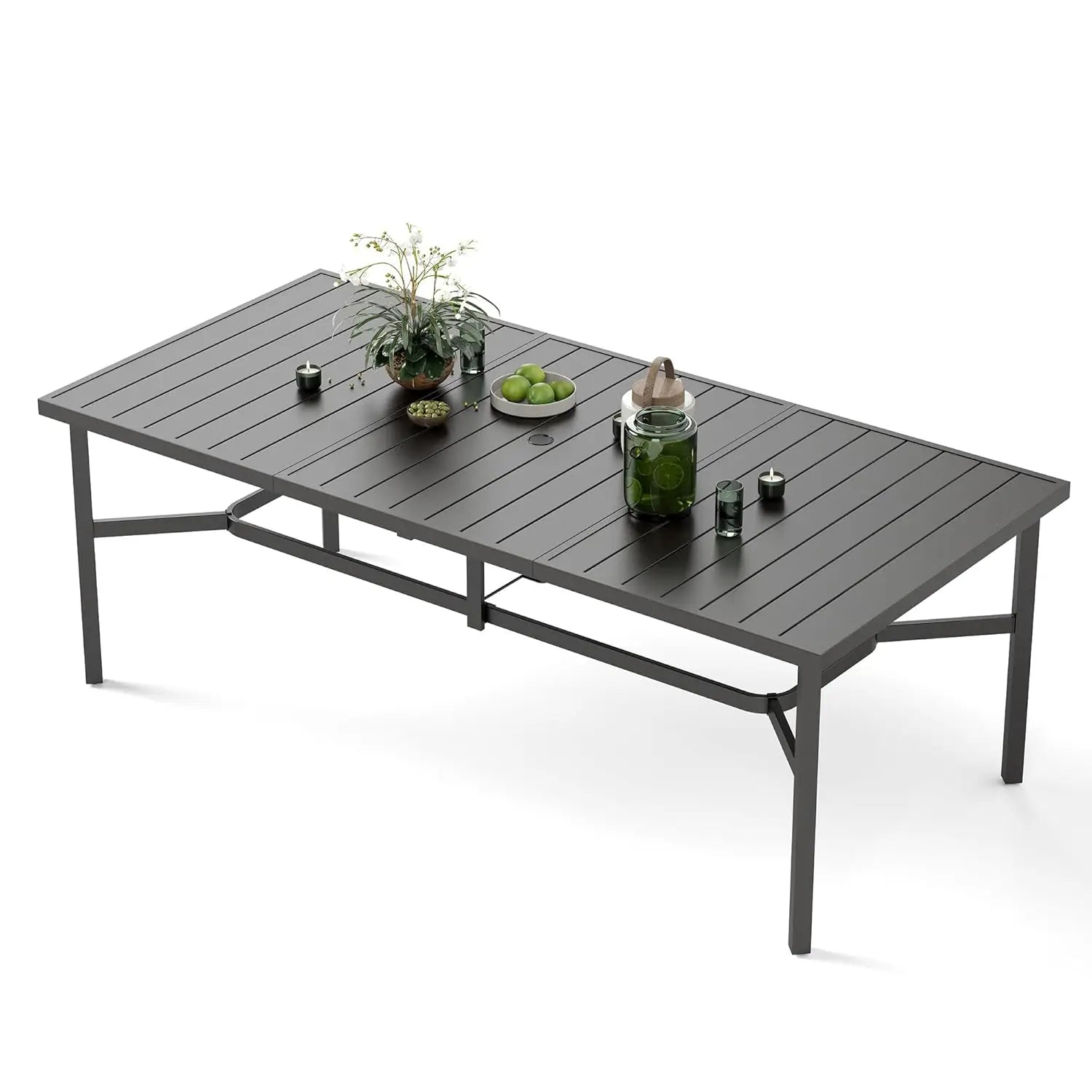 Outdoor Patio Dining Table for 8, 83" x 39"