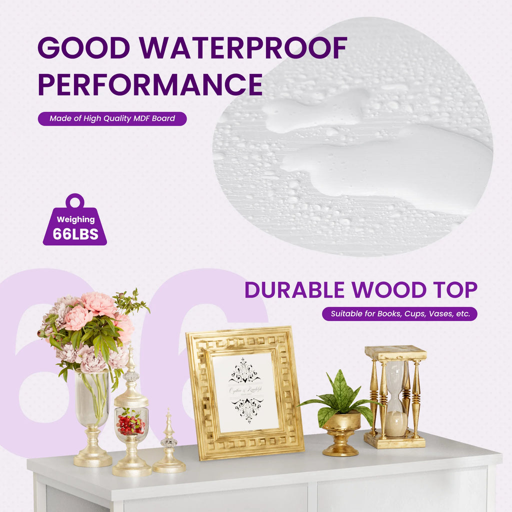 Dresser Children's Wardrobe For Bedroom With 8 Fabric Drawers Storage Cabinet Steel Frame Assembly Closet For Home Furniture