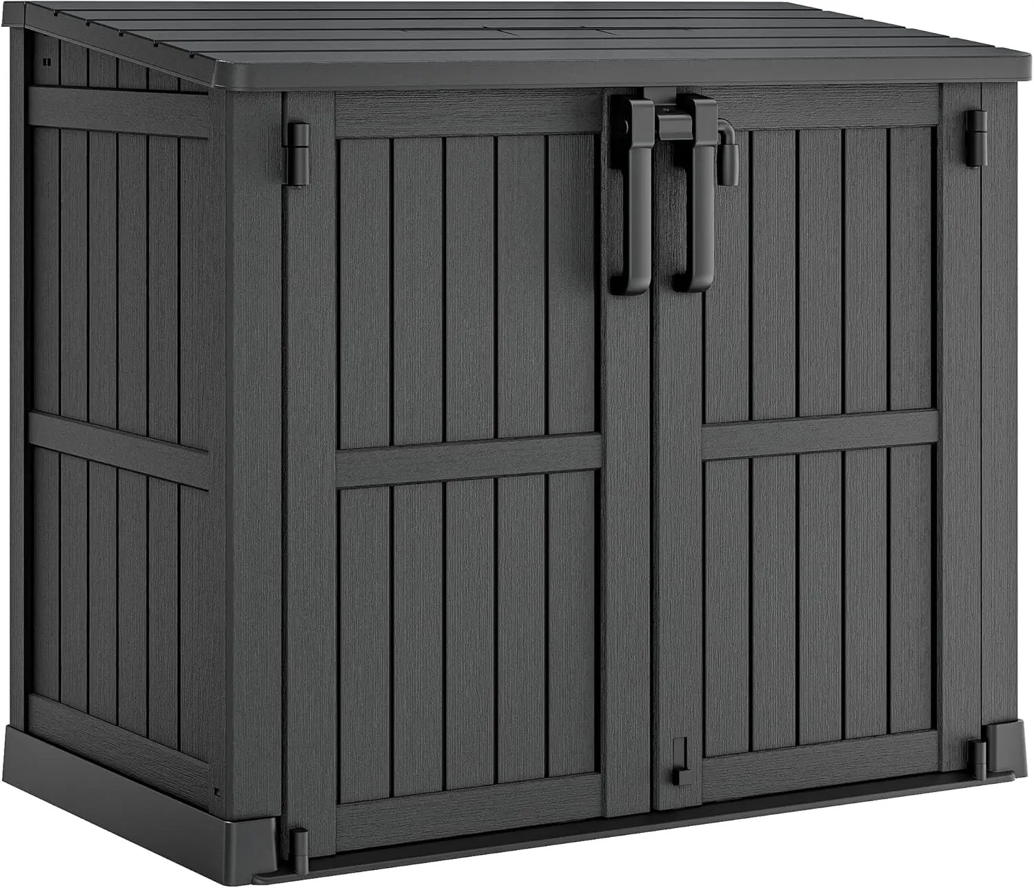 36 Cu Ft Outdoor Storage Shed with Lockable Doors, Waterproof