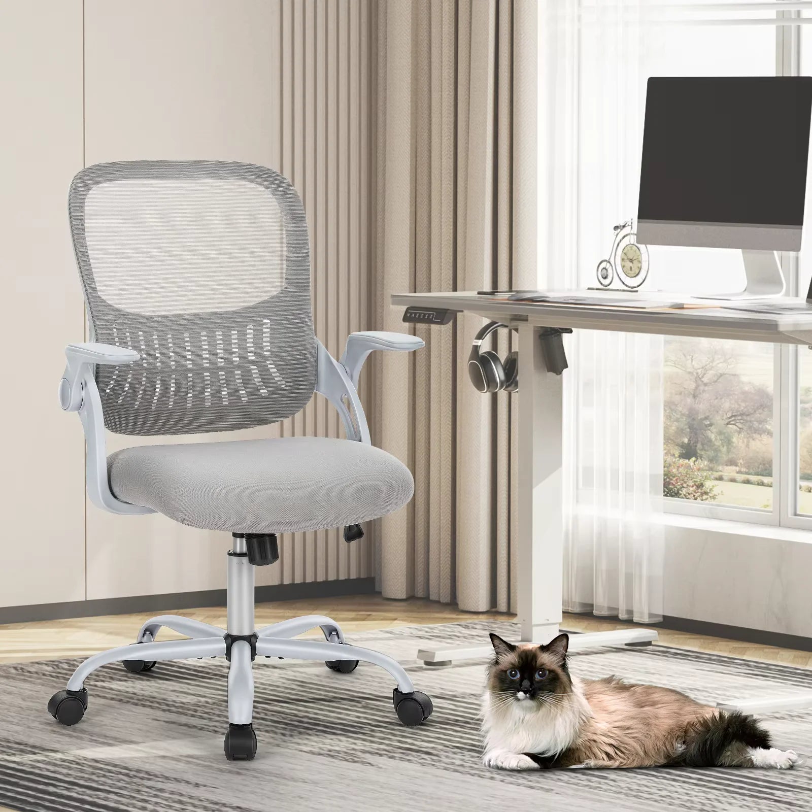 Ergonomic Mesh Backrest Adjustable Office Desk Chair