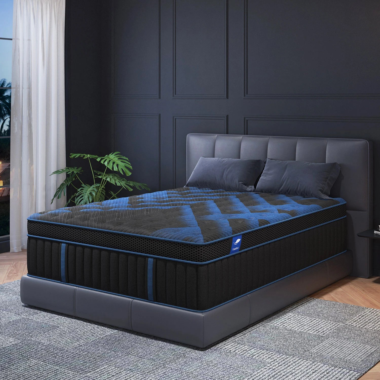 12"Gel Memory Foam Hybrid Pocket Spring Mattress Twin Full Queen King Bed Mattress In A Box,