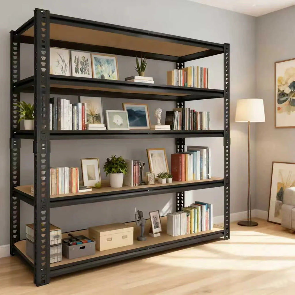 3050 LB Sturdy Metal Storage Racks - Extra Wide 40" Robust Garage Shelving System with Adjustable Height