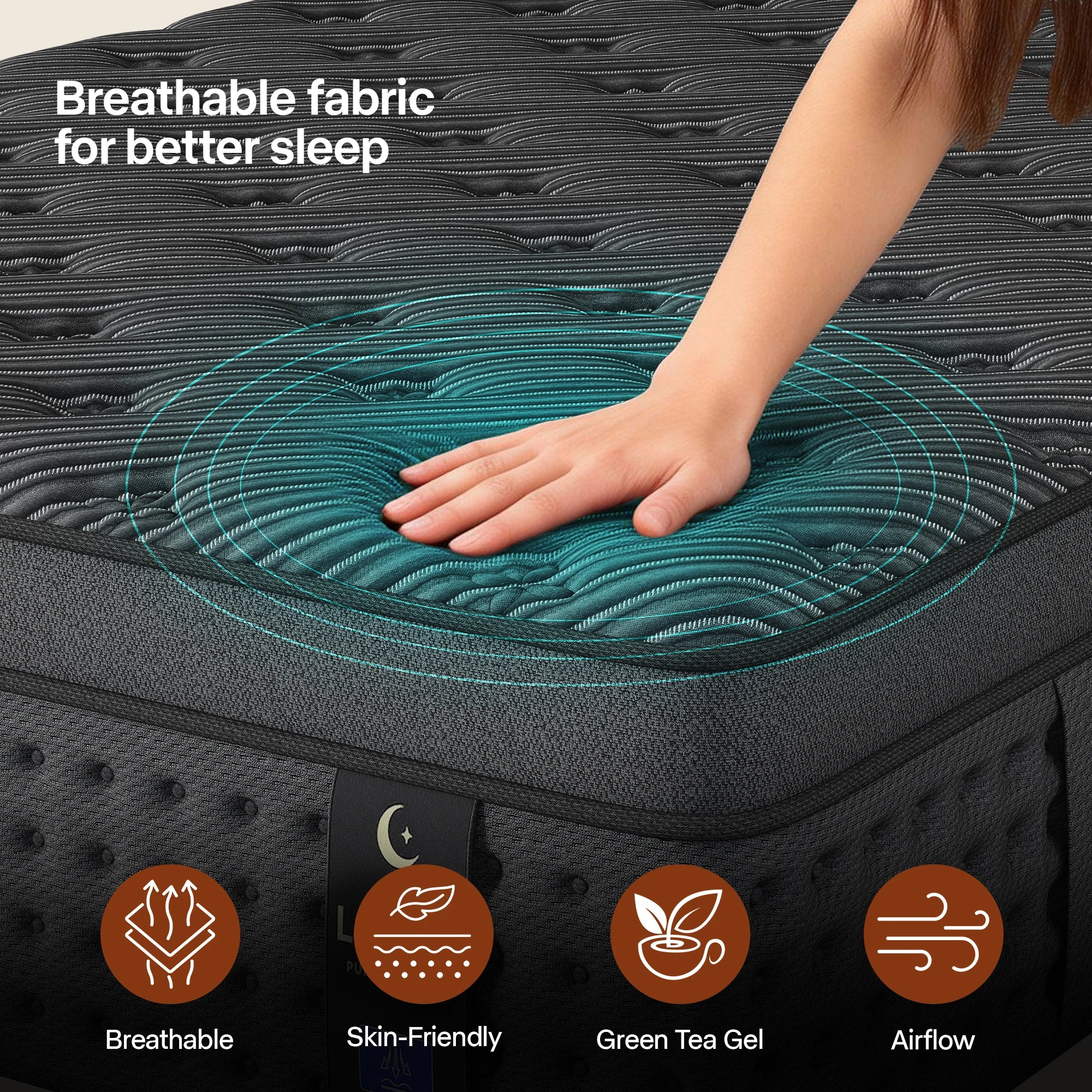 LayRoad 12/14-Inch Memory Foam Spring Mattress Single/Double/Queen/King Sizes Boxed Mattress Medium Firmness Pressure Relief