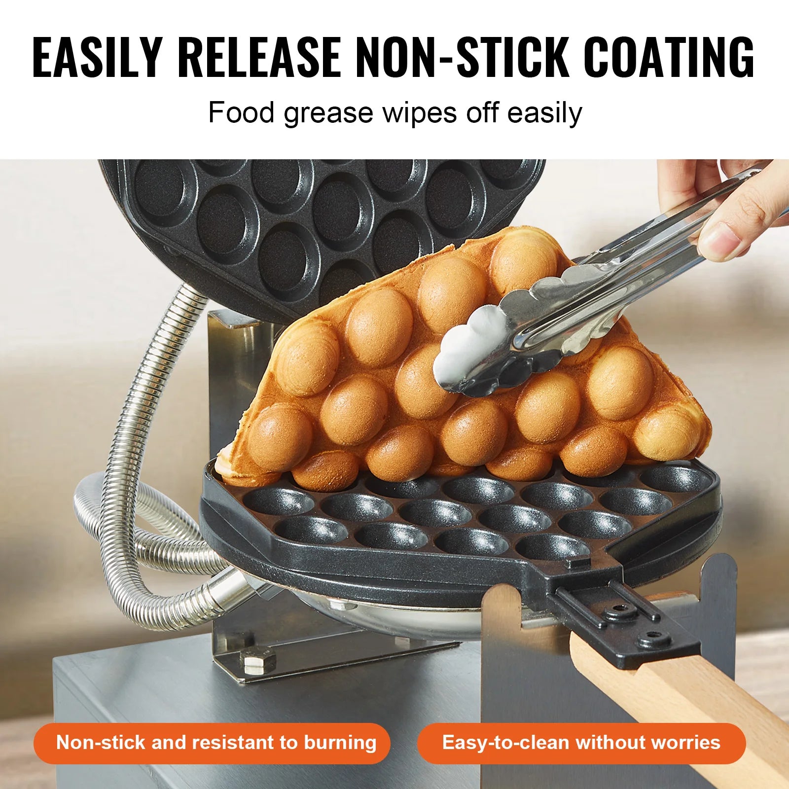 Commercial Waffle Maker 1400W Non-Stick