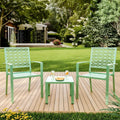 Patio Bistro Set 3 Piece, Bistro Table and Chairs Set of 2
