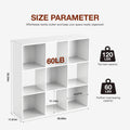JHK 9 Cube Storage Organizer Wooden Shelf Bookcase