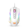 RGB Gaming Mouse 8000 DPI Wired Optical with 11 Programmable Buttons, White