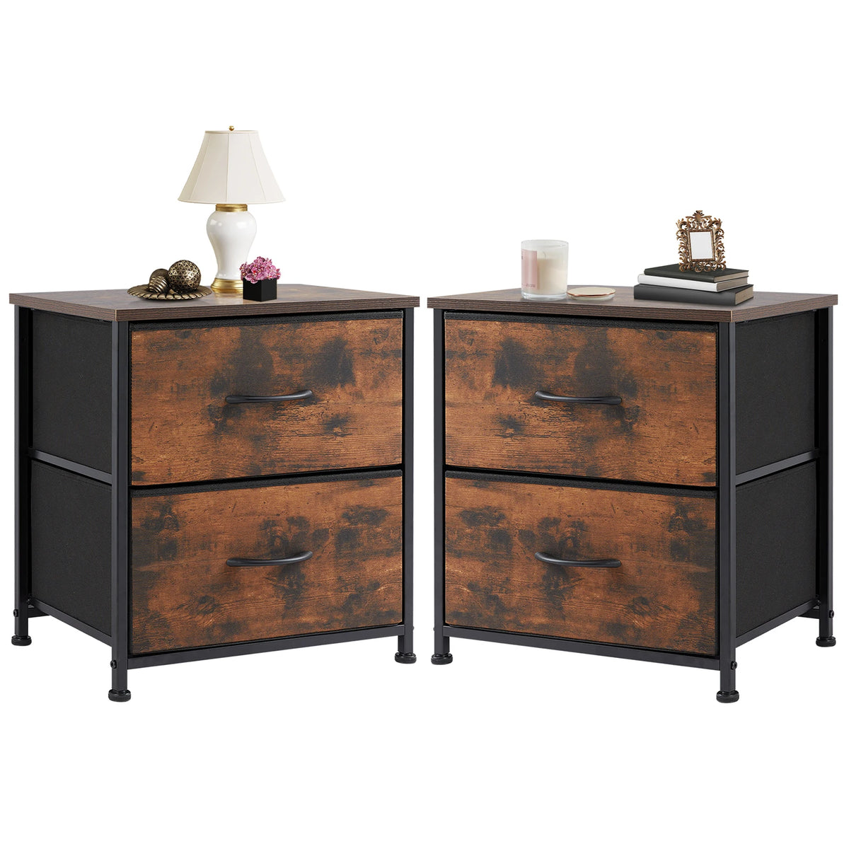 Nightstand Bedside Coffee Sofa Tea Table Storage Closet Chest