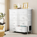 Dresser Children's Wardrobe For Bedroom With 8 Fabric Drawers Storage Cabinet Steel Frame Assembly Closet For Home Furniture