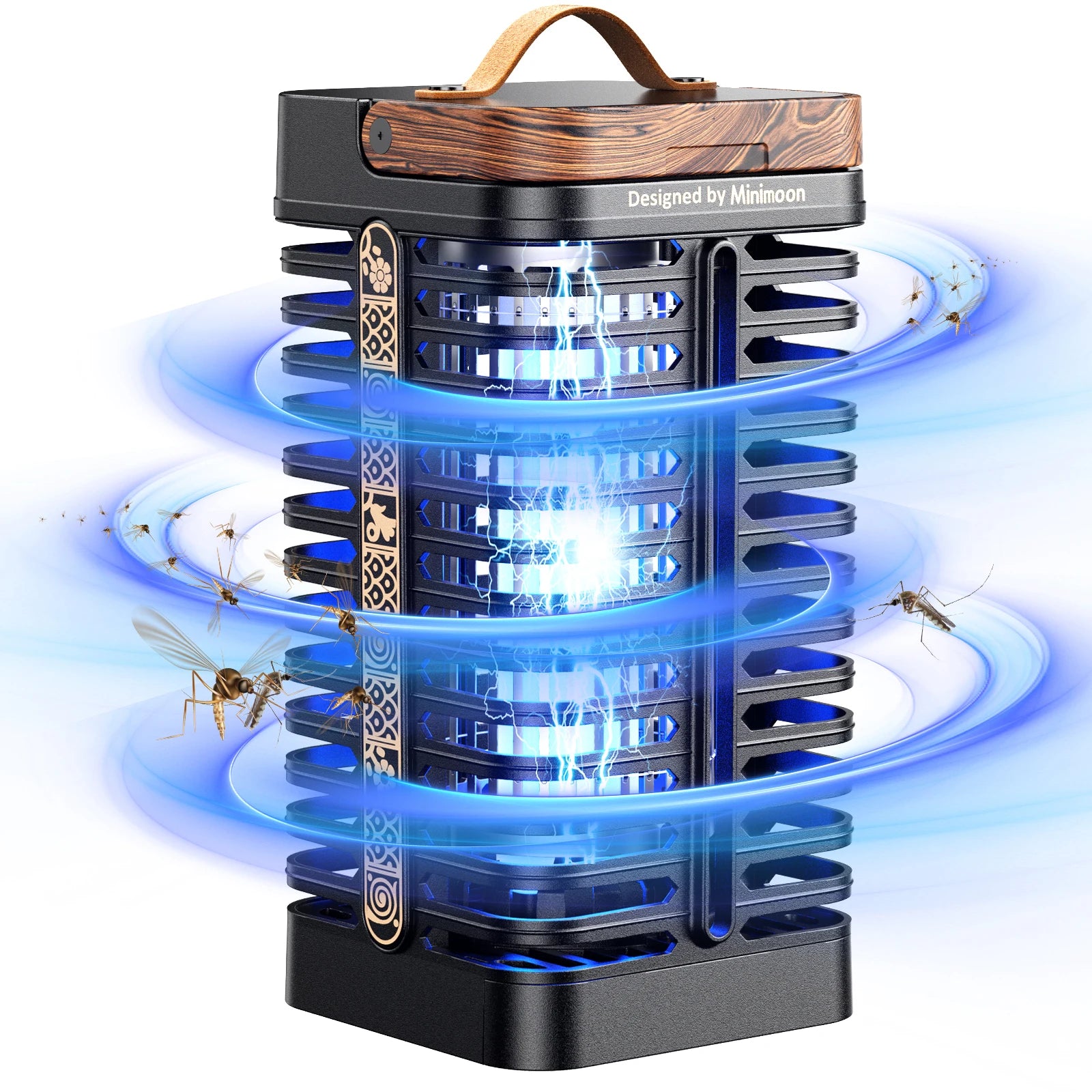 Outdoor Mosquito Zapper with Dual LED Light 4200V Fly Zapper