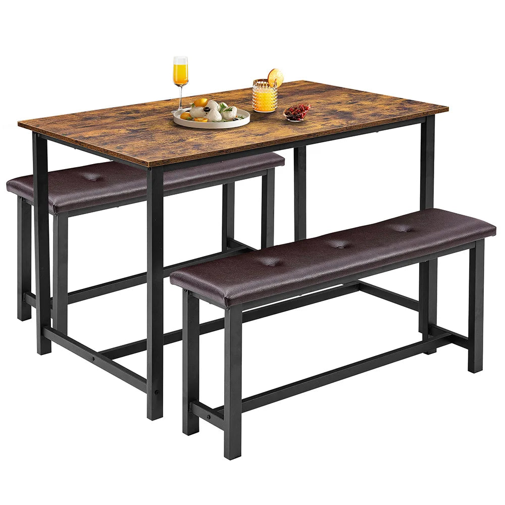 Dining Table Set for 4, Rectangular Dining Room Table Set