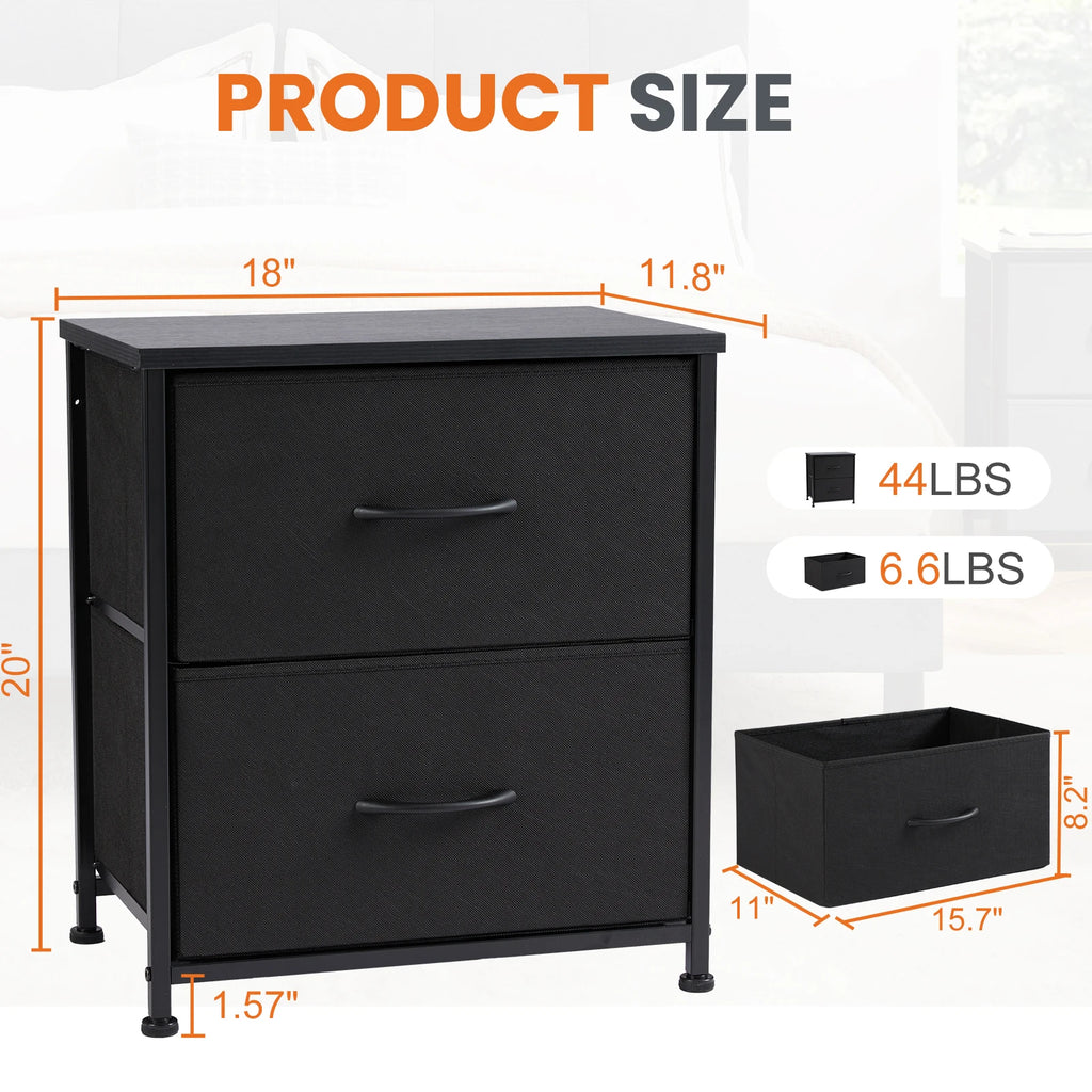 Nightstand Bedside Coffee Sofa Tea Table Storage Closet Chest