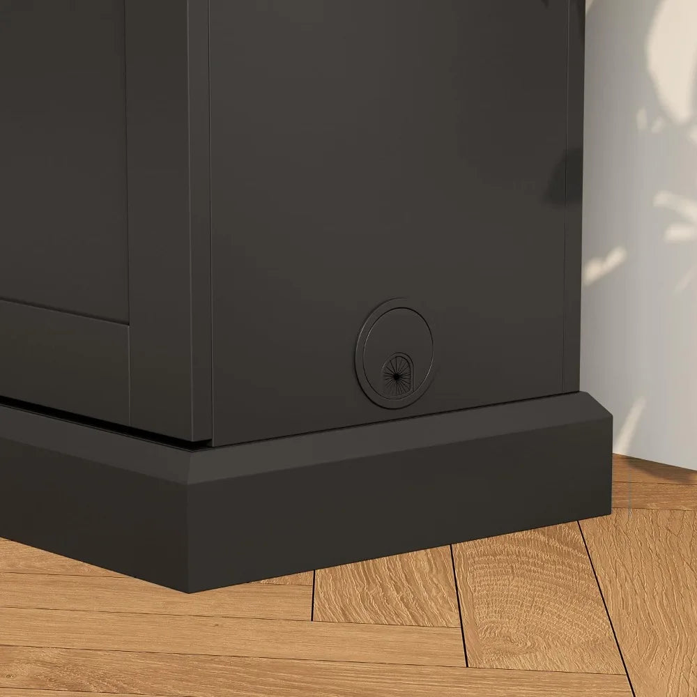 Electric TV Lift Cabinet Stand with Remote, 50.4" Media Console for Living Room, Black