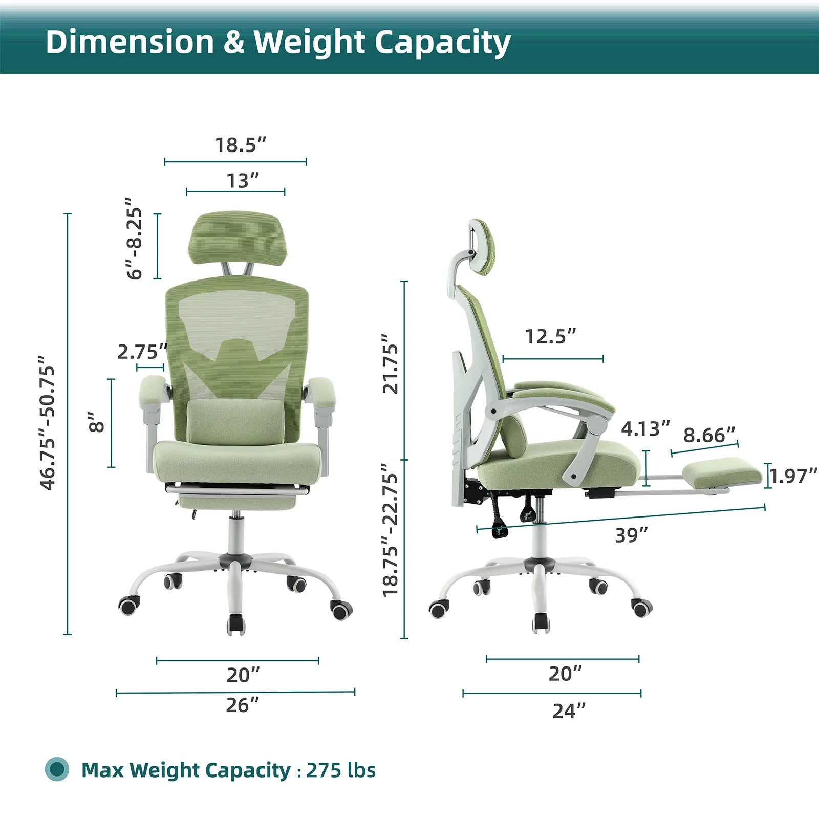 Ergonomic Reclining High Back Mesh gaming/computer chair