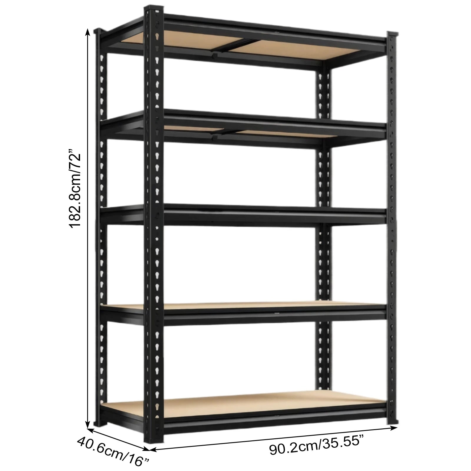 2000LBS Garage Shelving 5 Tier Storage Shelves , Adjustable Metal Shelving Unit