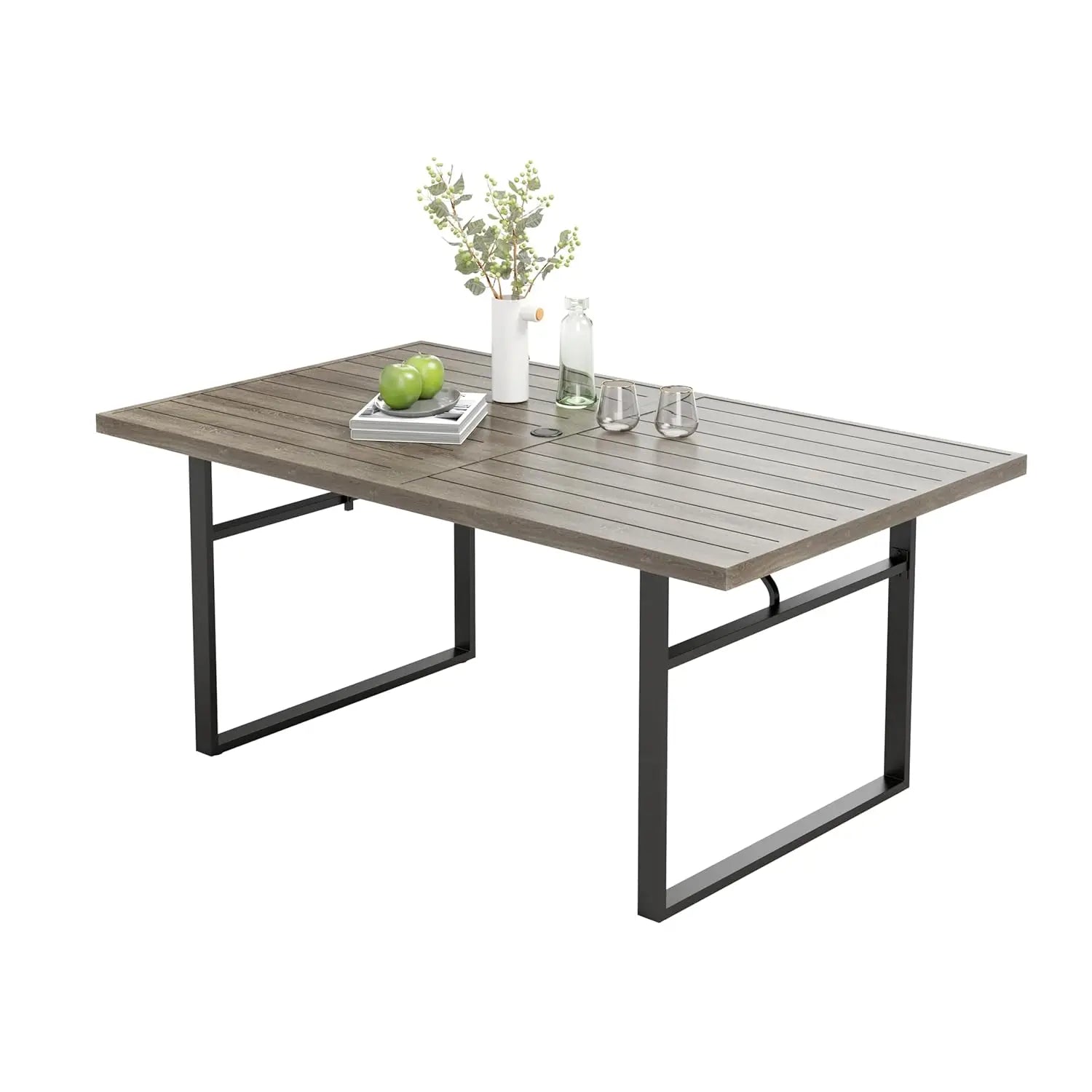 Outdoor Patio Dining Table for 8, 83" x 39"