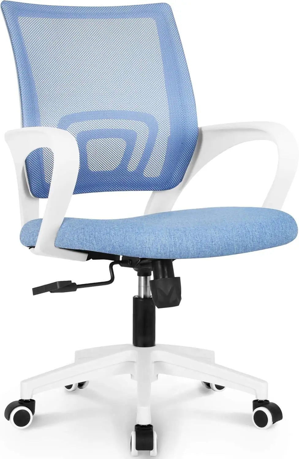 Black Mesh Gaming Office Chair Mid Back Lumbar Support
