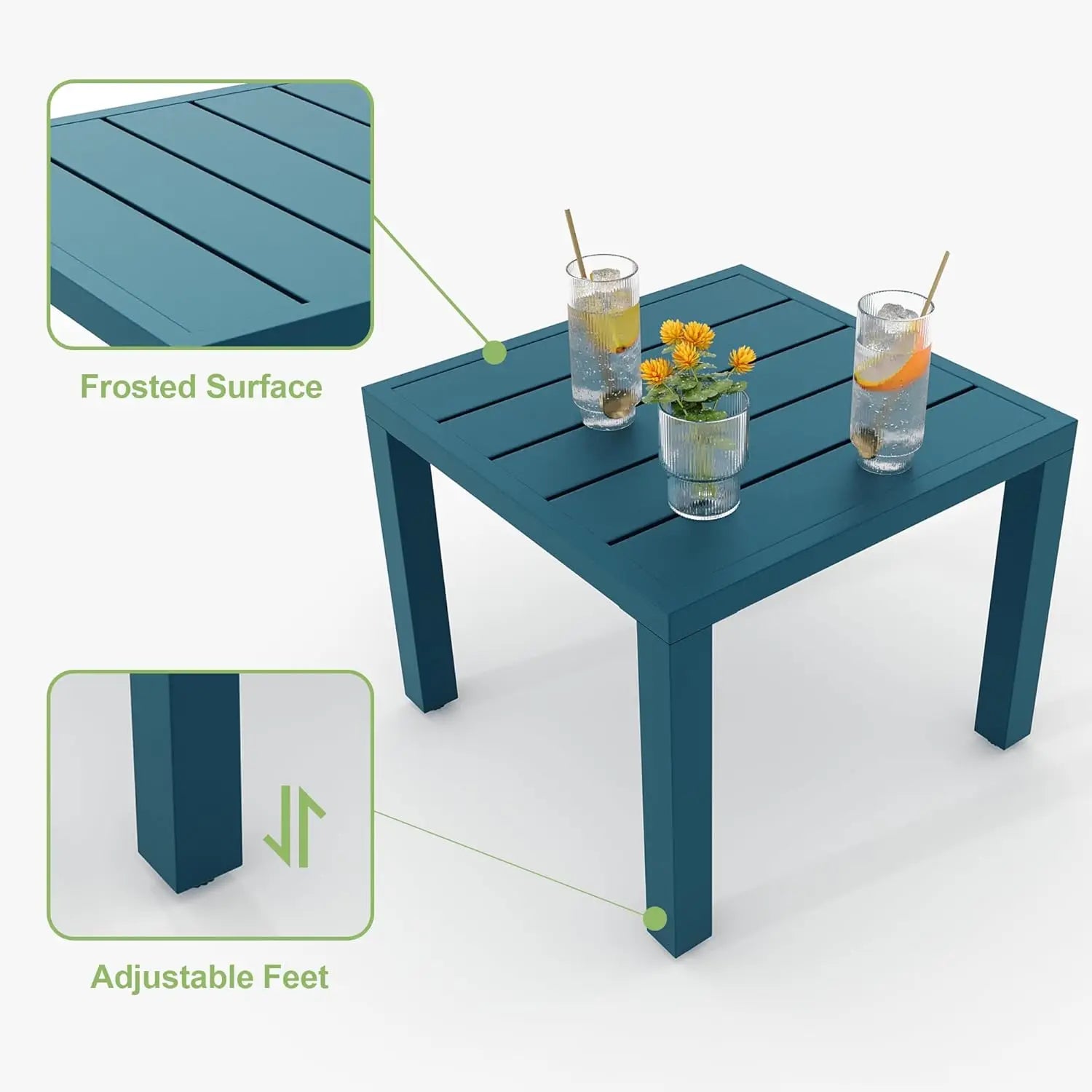 Patio Bistro Set 3 Piece, Bistro Table and Chairs Set of 2