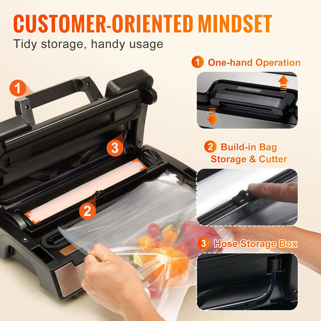 Vacuum Sealer Packaging Machine with Free 10pcs Vacuum bags