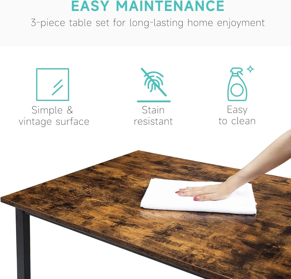 Dining Table Set for 4, Rectangular Dining Room Table Set