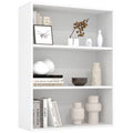 Wooden 3 Tiers Bookshelf Storage 31.5 Inch Tall Standing Display Bookshelf Sturdy Structure Graduated Shelves