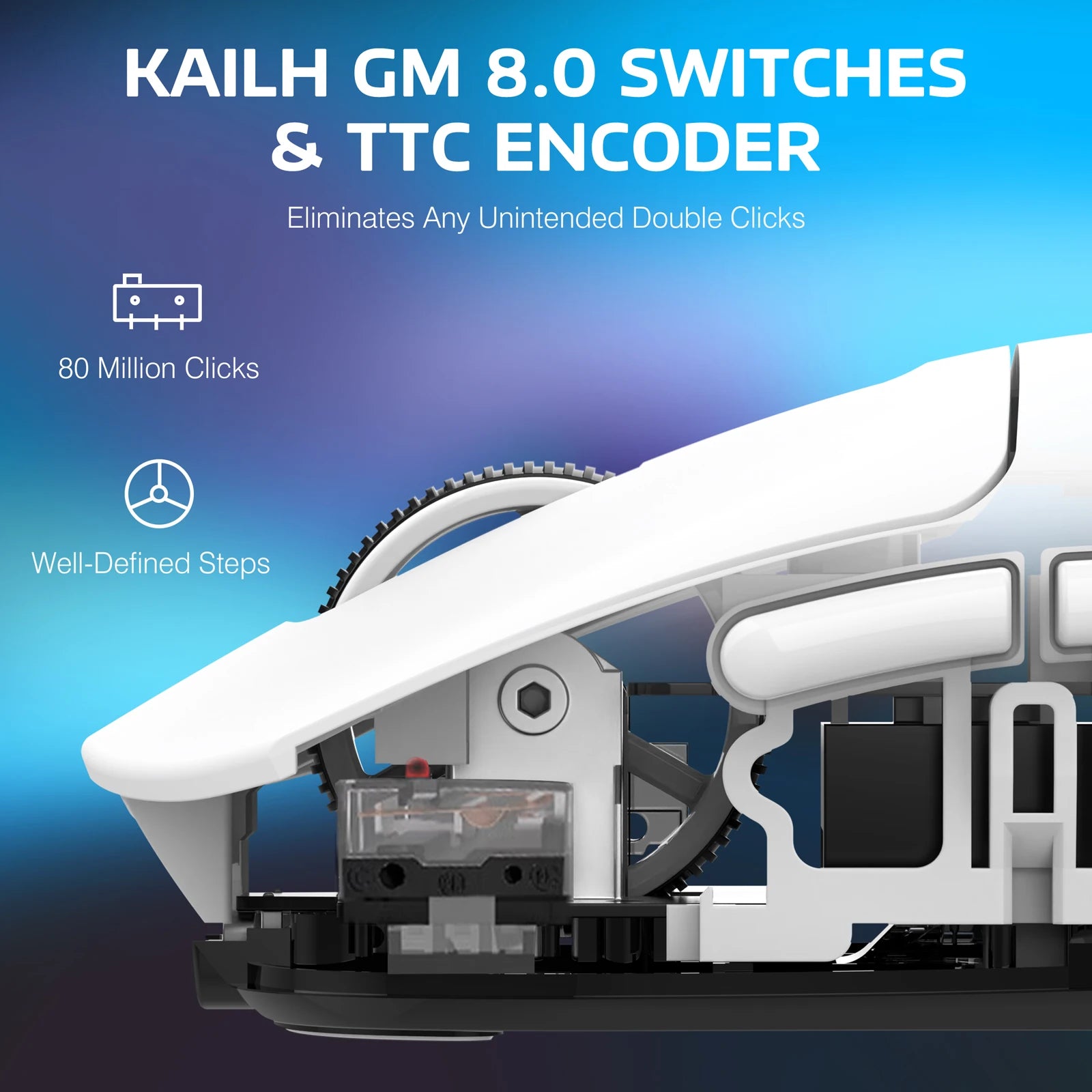 Wireless Gaming Mouse,49g Ergonomic PC Mouse,Triple 26K DPI Optical Sensor,Programmable Buttons
