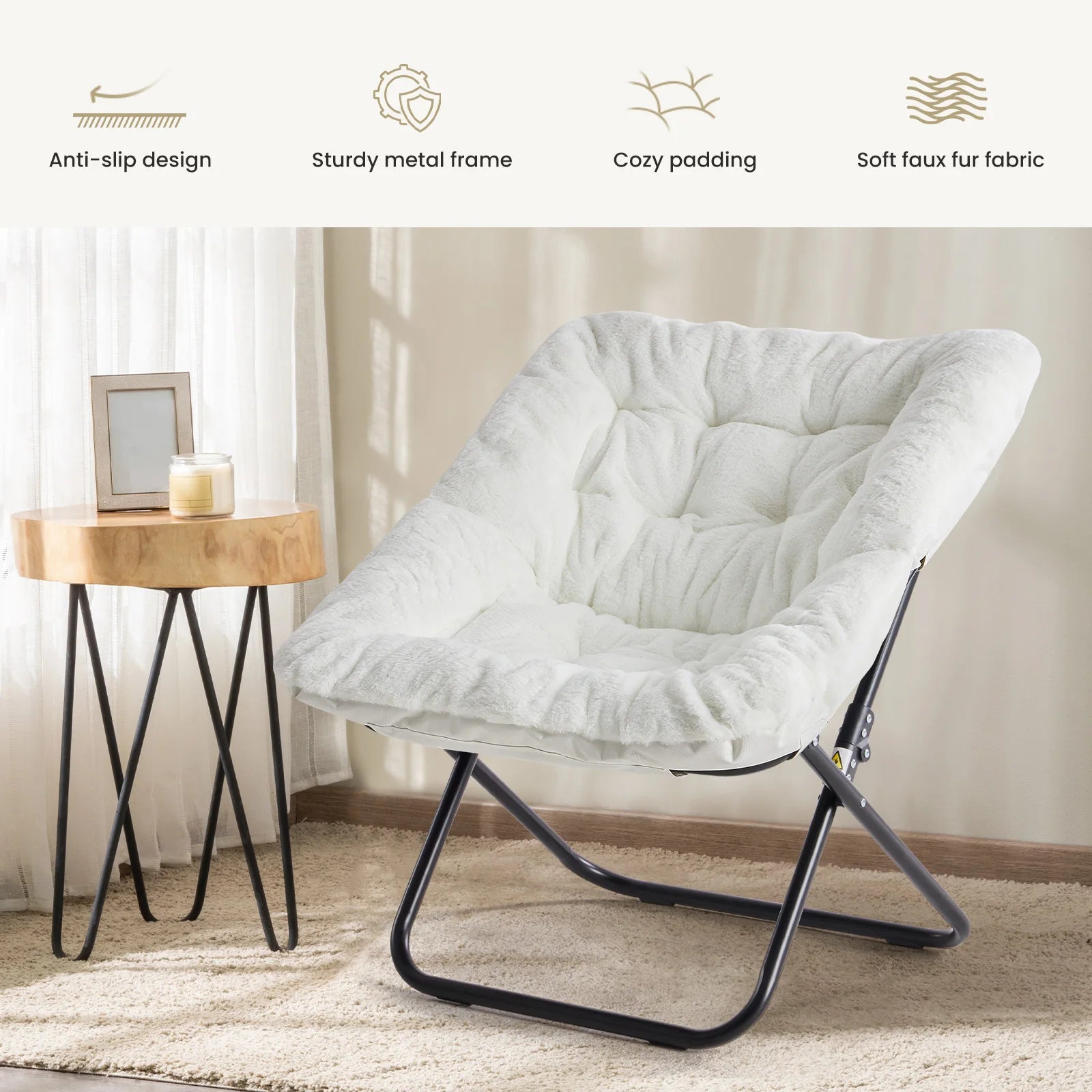 28IN Cozy Saucer Chairs