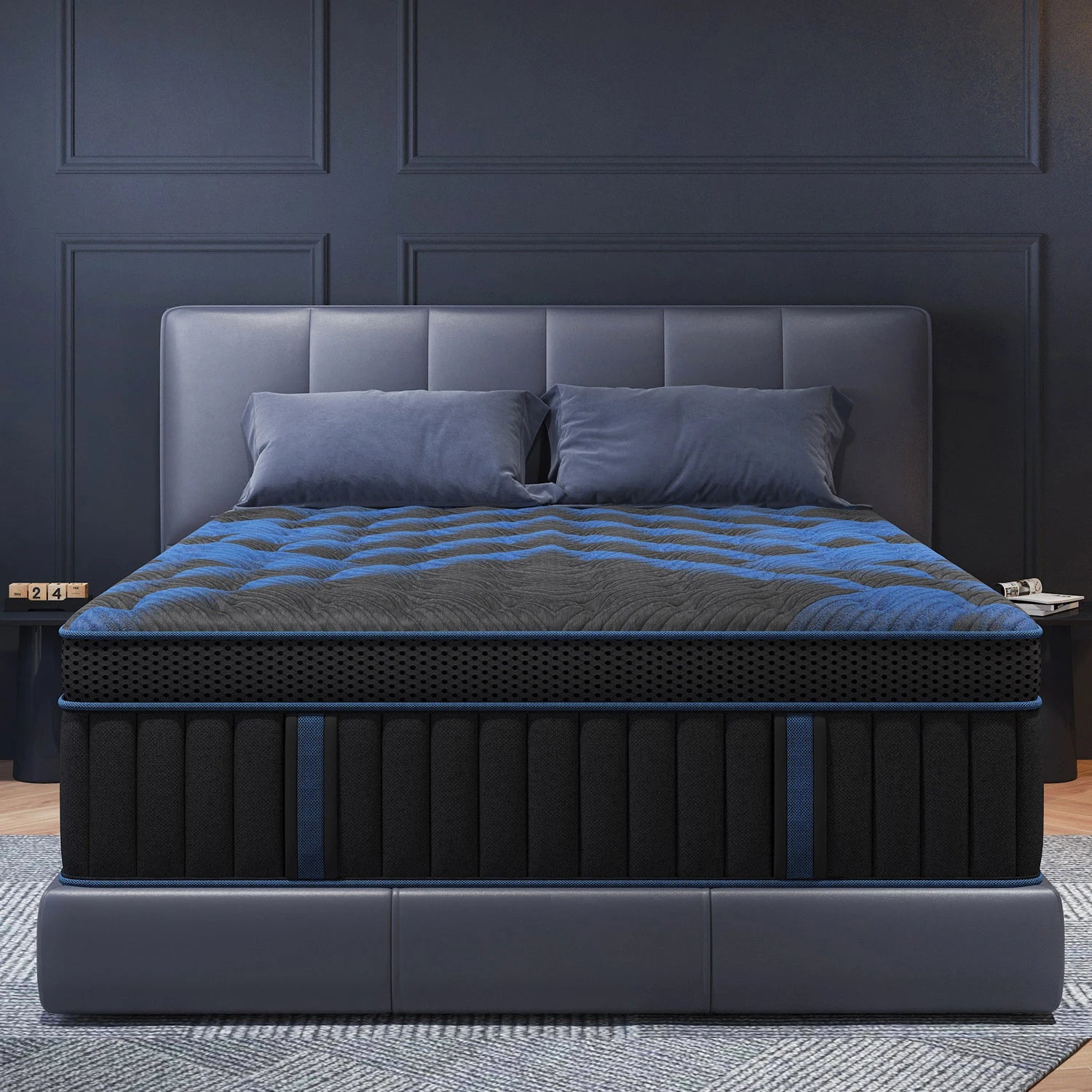 12"Gel Memory Foam Hybrid Pocket Spring Mattress Twin Full Queen King Bed Mattress In A Box,